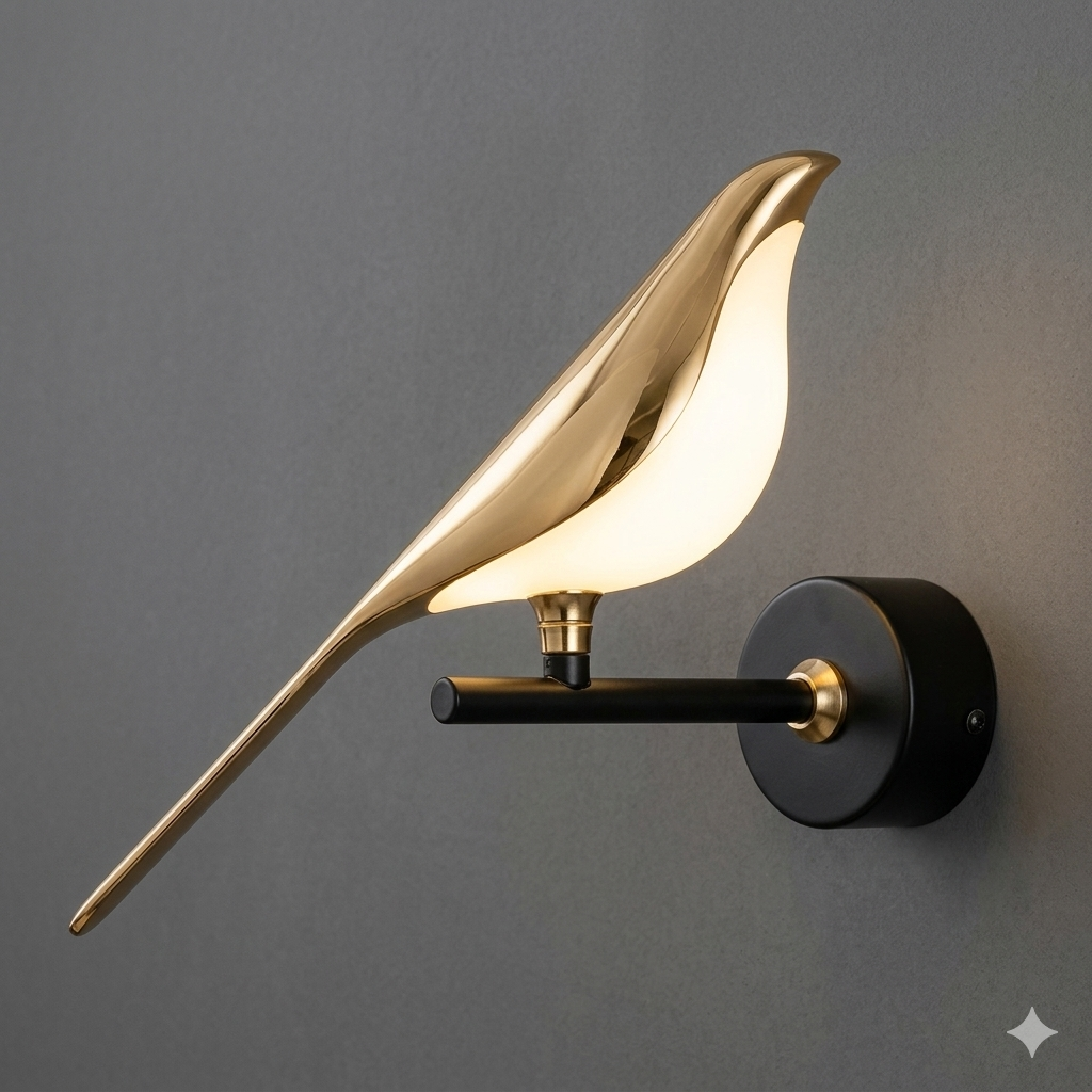 Bird Shaped Decorative Wall Lamp