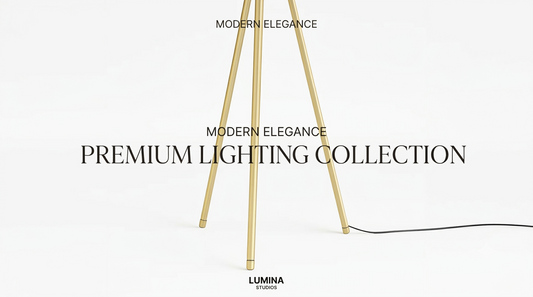 Golden Tripod Floor Lamp