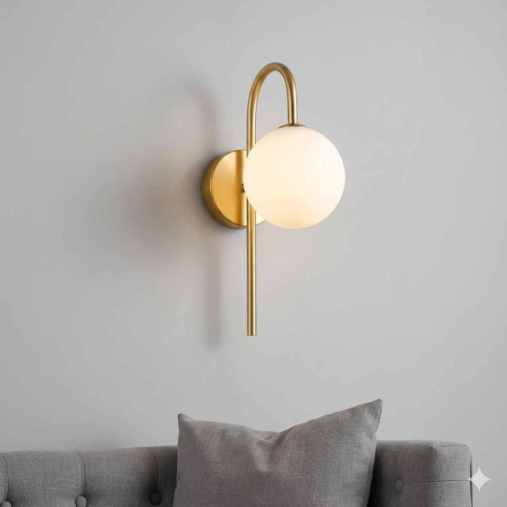 Downstyle Globe Wall Light