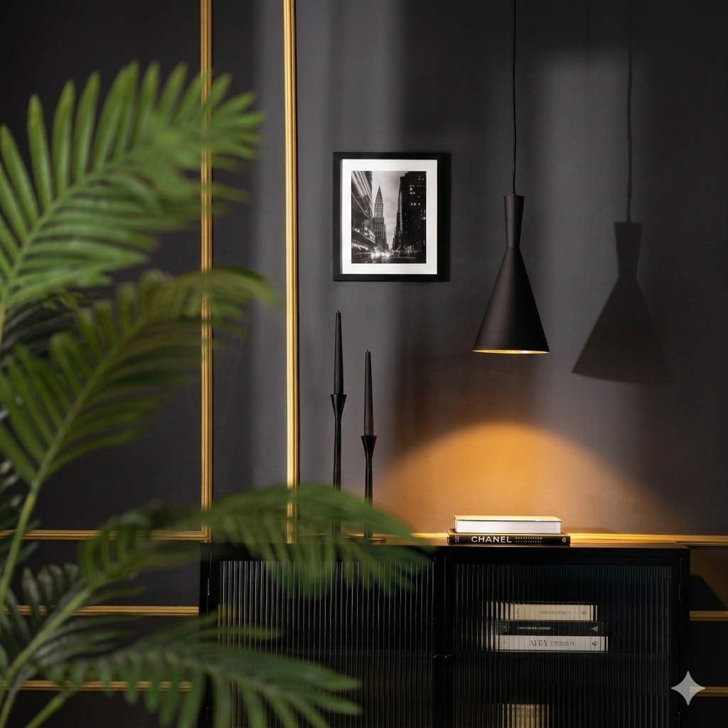 Cone Shaped Hanging Lamp