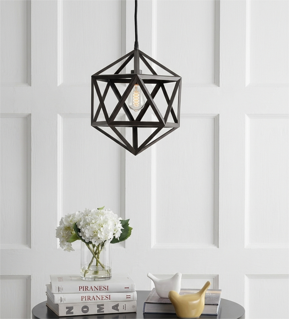 Single Hexagon Hanging Lamp