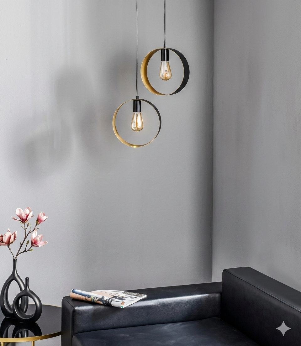 Ring Shaped Hanging Lamp