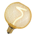 Decor LED Spiral Filament Square Lamp Bulb Black 14W Warm White Dimmable ( golden Globe shape )