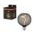 Decor LED Spiral Filament Square Lamp Bulb Black 14W Warm White Dimmable ( black Globe shapel shape )