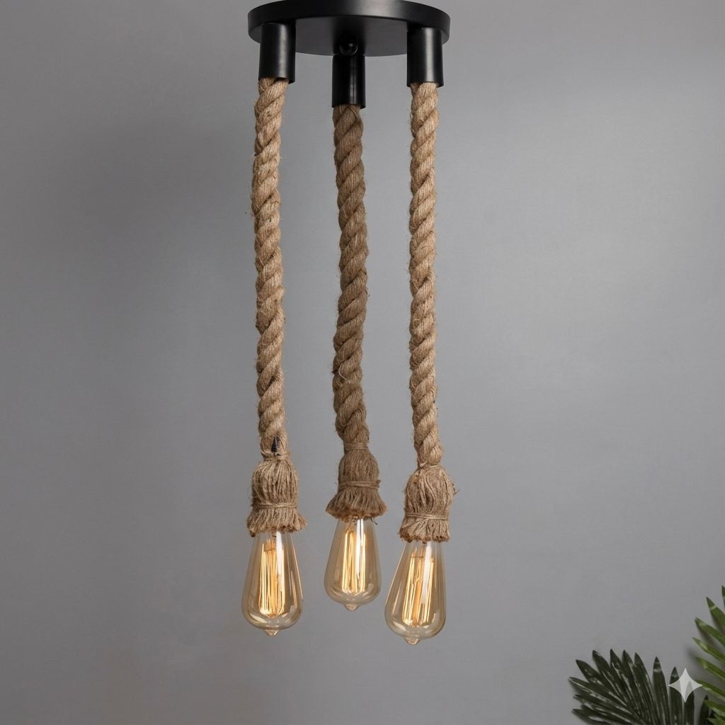 3in1 Rope Hanging Light