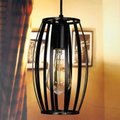 Drum shaped Hanging Lamp