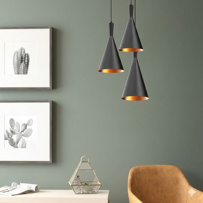 3in1 Cone Shaped Hanging Lamp