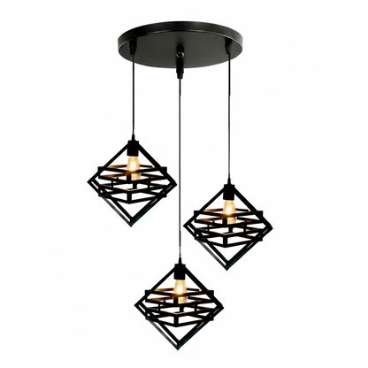 3in1 Creative Double Box Hanging Lamp