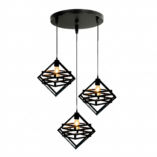 3in1 Creative Double Box Hanging Lamp