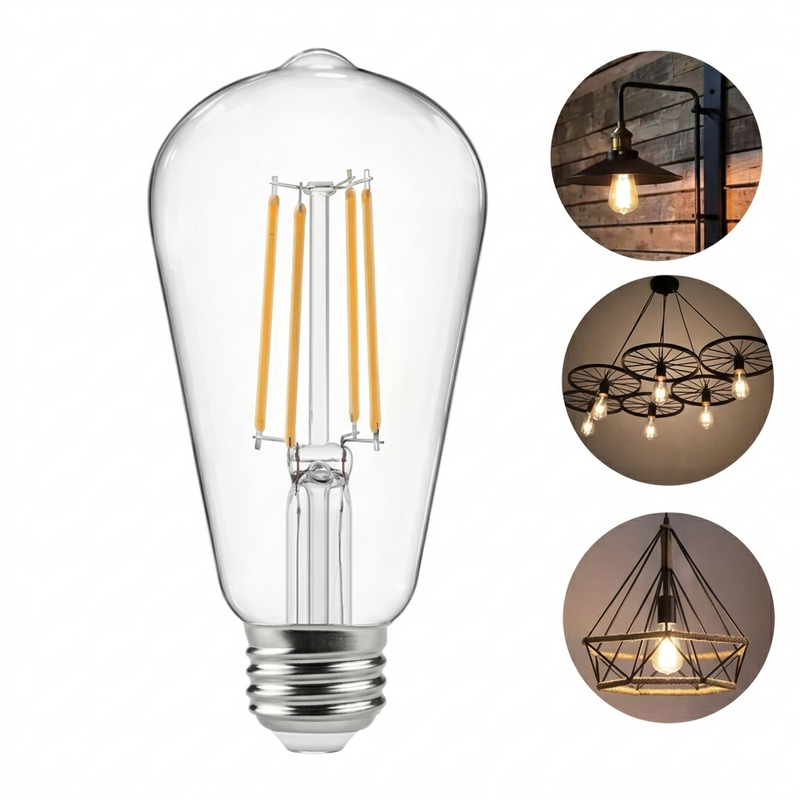 4W Vintage Filament Bulb - E27 Holder for Ceiling Hanging Lights, Chandeliers & Wall Lights