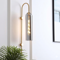 Elegant Smoky Glass Wall Sconce