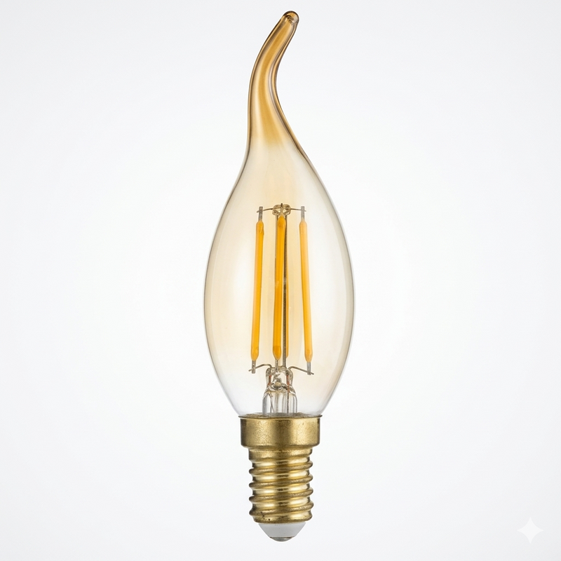 Retro Led Candle Bulb Filament Candle Bulb E10/ E11/E12/E14