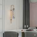 Elegant Smoky Glass Wall Sconce