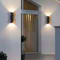 Black Golden Waterproof Up and Down Wall Light