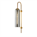 Elegant Smoky Glass Wall Sconce