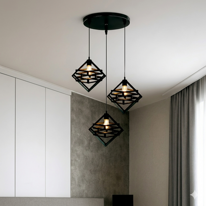 3in1 Creative Double Box Hanging Lamp