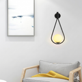 Black Drop Light | Wall Scone
