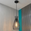 3in1 Iron wire cage pendant Lamp