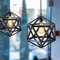 Single Hexagon Hanging Lamp