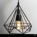 Diamond Shaped Hanging Lamp