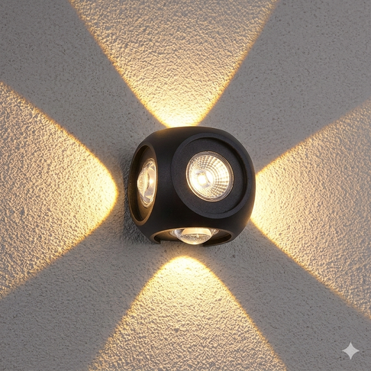 Waterproof 4-Sided Outdoor COB Ligh