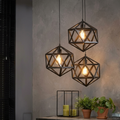 3in1 Hexagon Hanging Lamp
