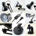 Adjustable Study Table Desk Lamp Flexible Swing Arm with (Base or Clamp Optinal)
