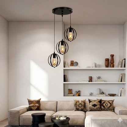 3in1 Double Ring Hanging Lamp