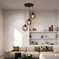 3in1 Double Ring Hanging Lamp