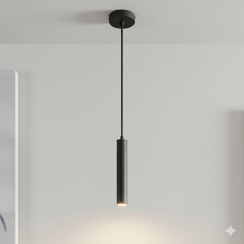 Single Cylindrical LED Hanging DropLight