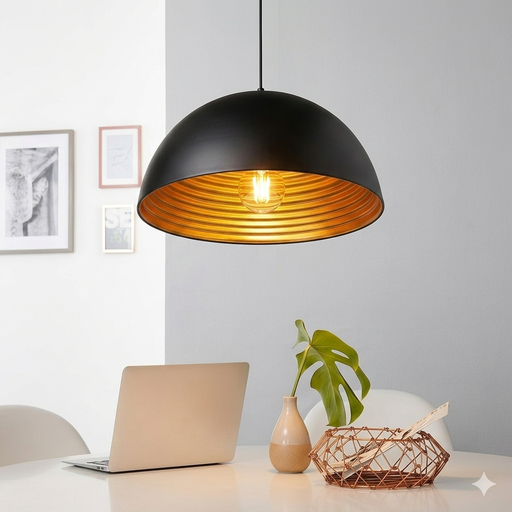 Dome Shaped Hanging Lamp