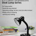 Flexible folding Desk Lamp Study Table Desk Lamp & House Decoration (Without Bulb)