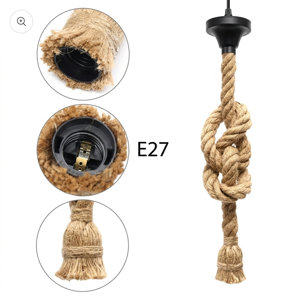 3in1 Rope Hanging Light