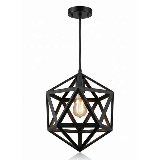 Single Hexagon Hanging Lamp