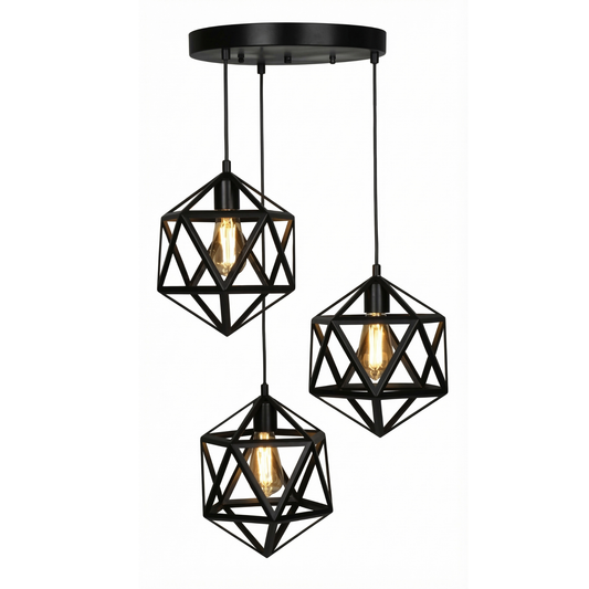 3in1 Hexagon Hanging Lamp