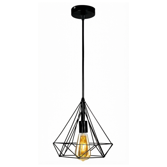 Diamond Shaped Hanging Lamp