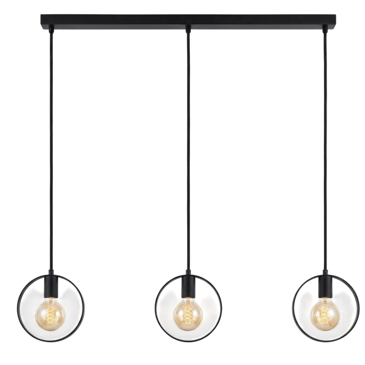 3in1 Ring shape Hanging Lamp in Rectangular Base