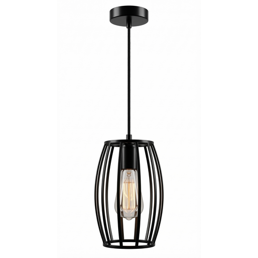 Drum shaped Hanging Lamp