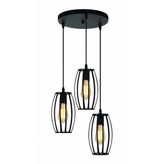 3in1 Drum shaped Hanging Lamp