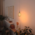 Decor LED Spiral Filament Square Lamp Bulb Black 14W Warm White Dimmable ( golden oval shape )