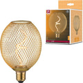 Decor LED Spiral Filament Square Lamp Bulb Black 14W Warm White Dimmable ( golden oval shape )
